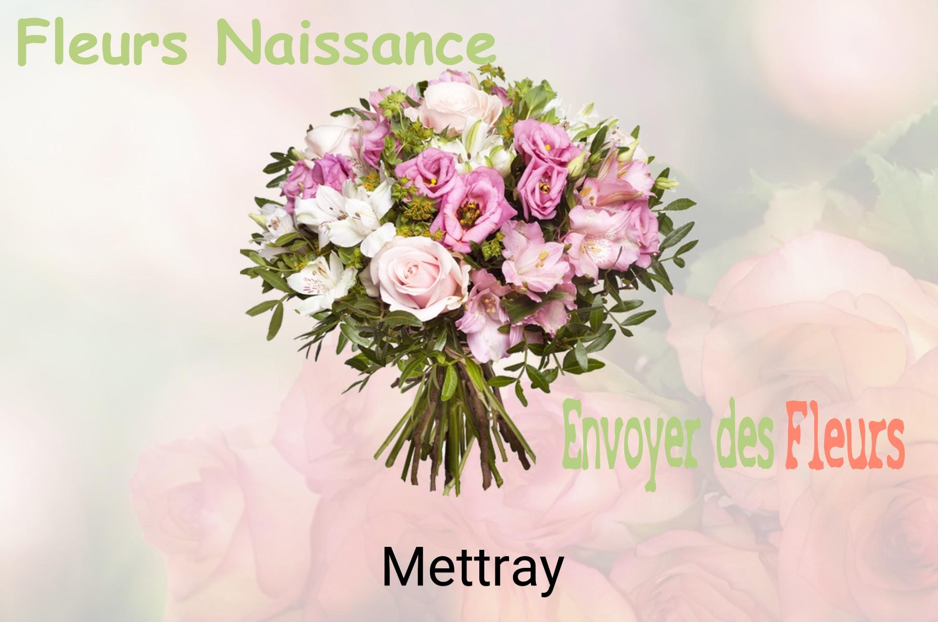 Bouquet de fleurs de naissance livré à Mettray